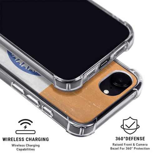 India Flag Distressed iPhone 16e Clear Case